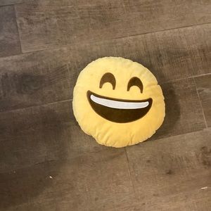 Smiley Face Plush Yellow 12 inches by 12 inches